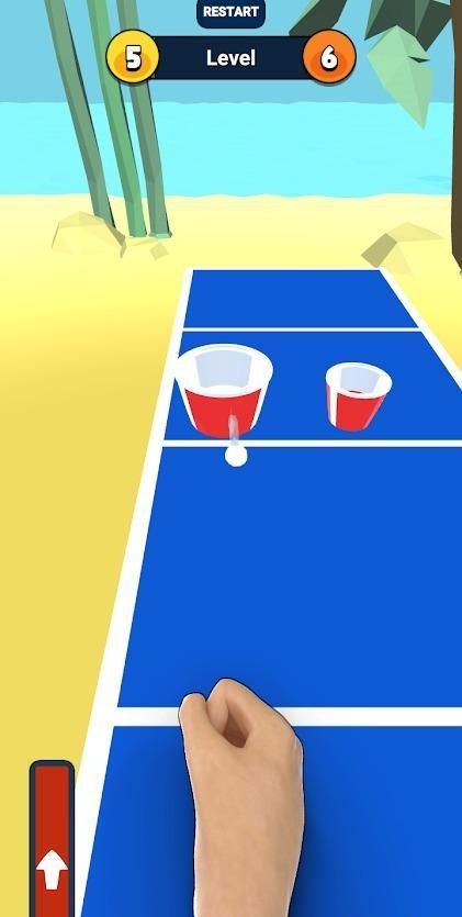 乒乓球弹入水杯截图(2)