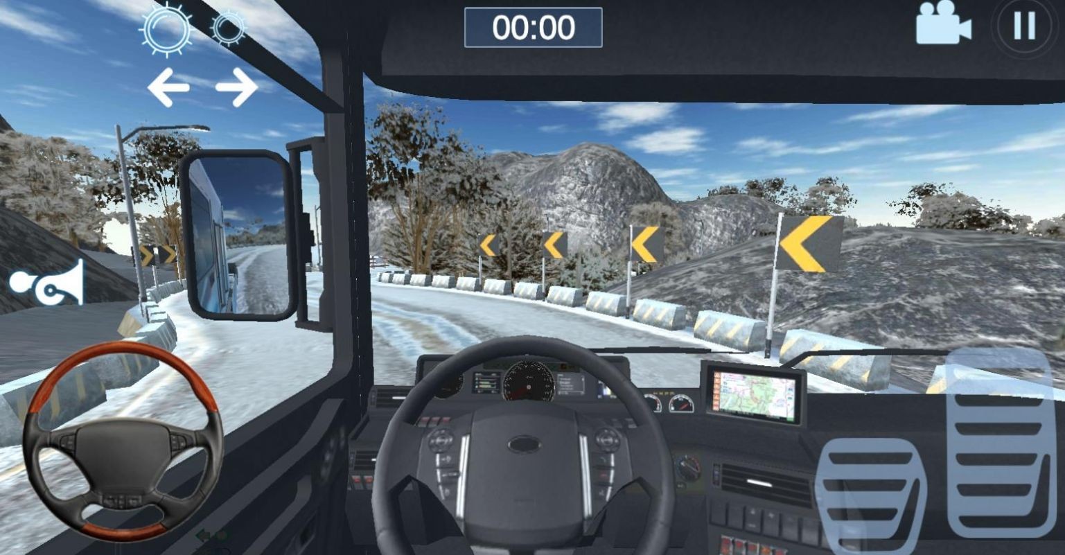 卡车模拟器雪山截图(1)