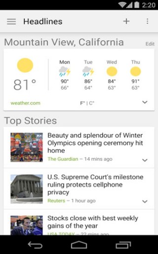 谷歌新闻和天气截图(4)