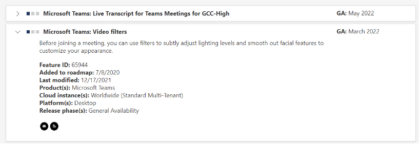 微软Teams将于2022年3月支持视频滤镜功能，调整亮度并美颜
