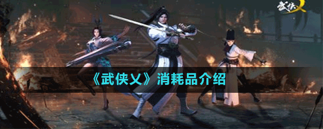 《武侠乂》消耗品介绍