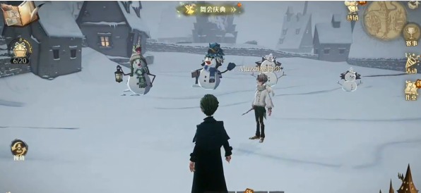 《哈利波特魔法觉醒》学院堆积雪人方法