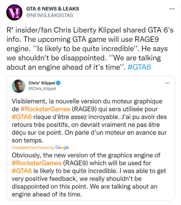 消息称《GTA6》将于2024年发售，那时《GTA5》11岁