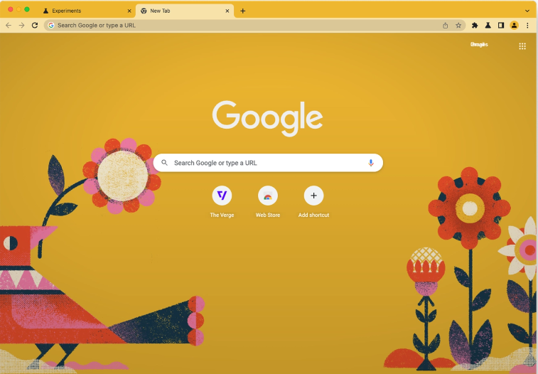 谷歌桌面版 Chrome 浏览器引入 Material You 风格主题，颜色自动跟随壁纸变化