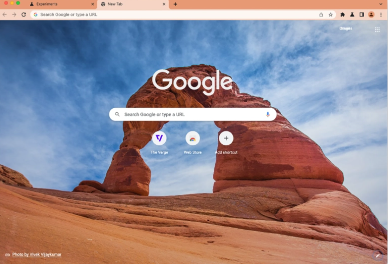 谷歌桌面版 Chrome 浏览器引入 Material You 风格主题，颜色自动跟随壁纸变化