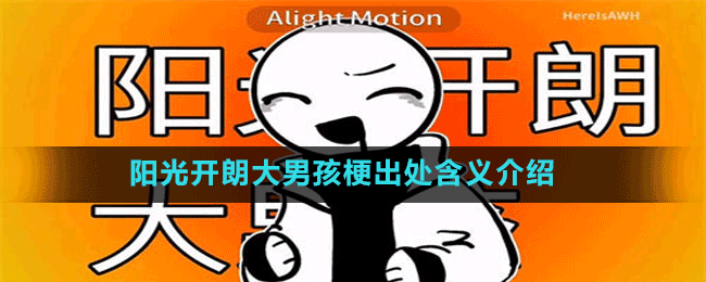 阳光开朗大男孩梗出处含义介绍