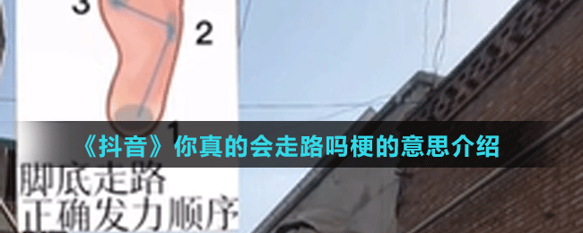 《抖音》你真的会走路吗梗的意思介绍