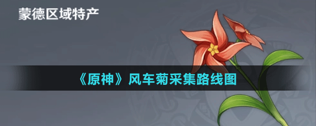 《原神》风车菊采集路线图