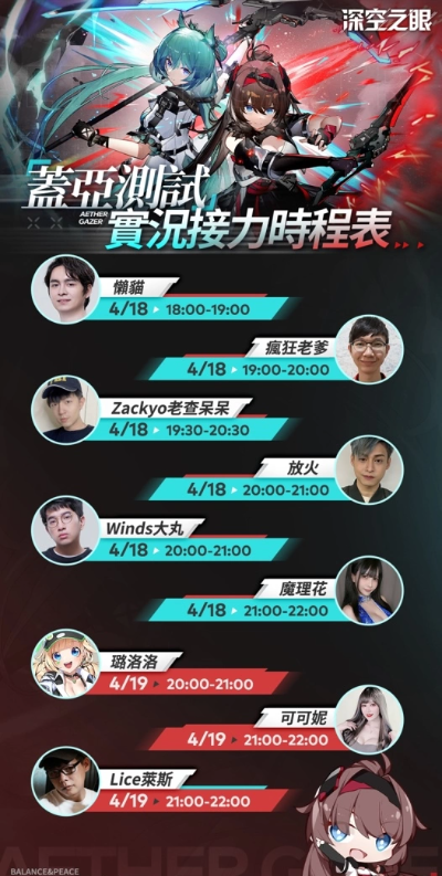 《深空之眼》限量不付费封闭测试已经开启！高人气真樱角色惊艳亮相