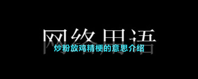 炒粉放鸡精梗的意思介绍