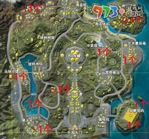 《荒野行动》杰克的宝箱位置介绍