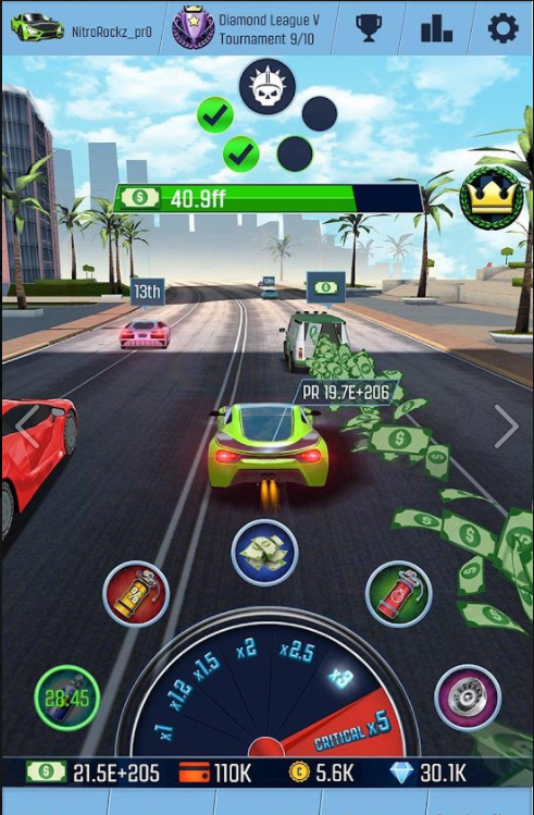 怠速赛车汽车点击模拟器截图(3)