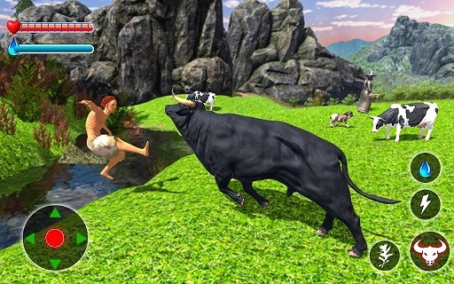 愤怒的公牛攻击捕食者3D截图(1)