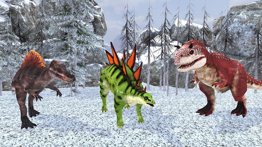 野生恐龙冬季丛林3D截图(2)