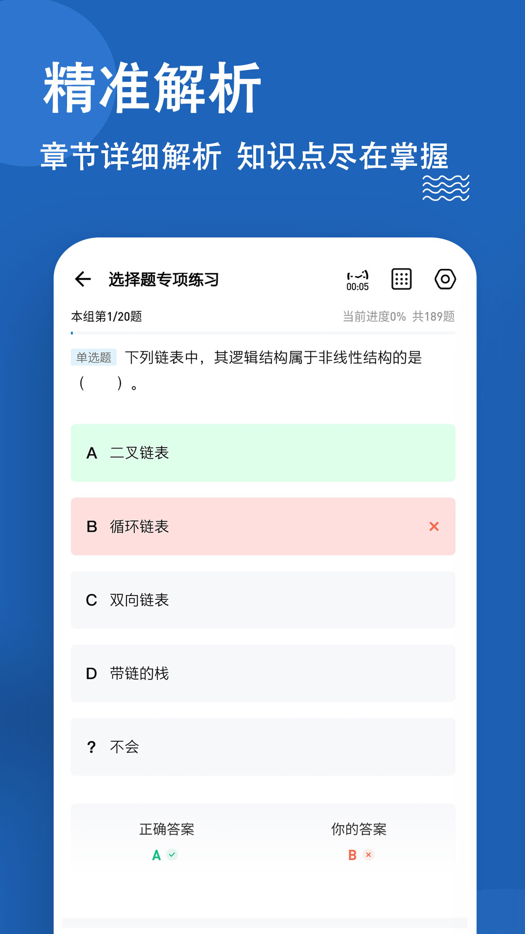 计算机二级练题狗截图(2)