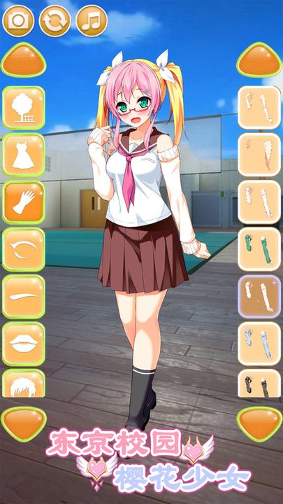 东京校园樱花女生截图(2)