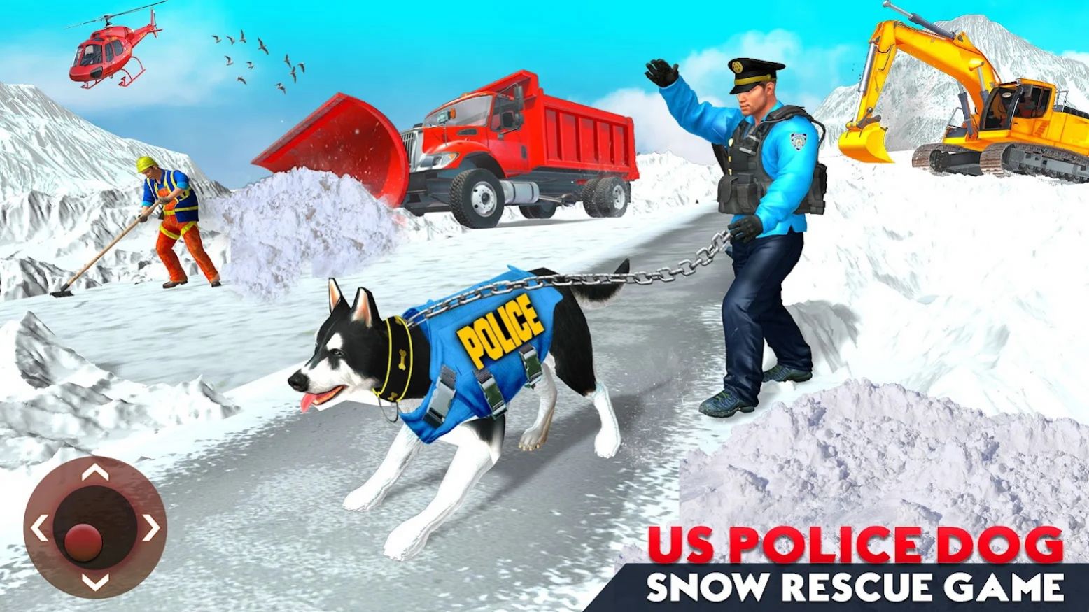 美国警犬雪地救援截图(3)