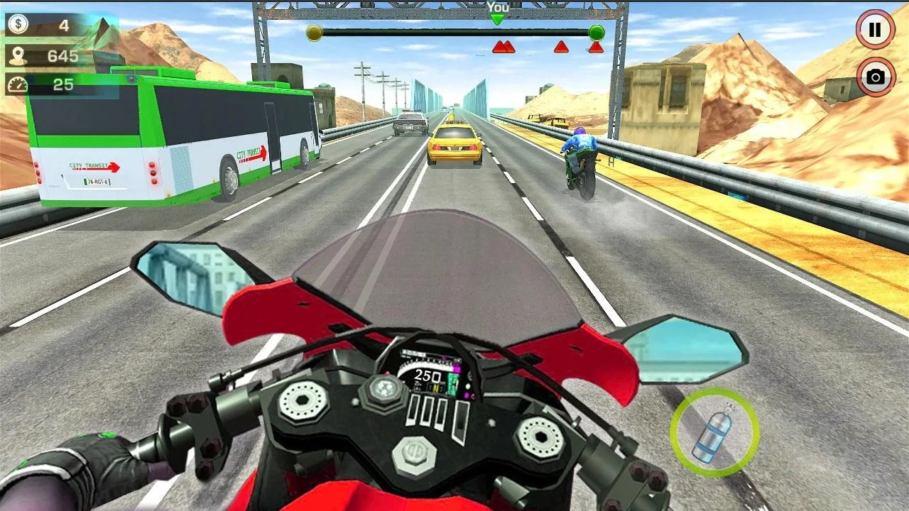 摩托车赛道模拟器截图(2)