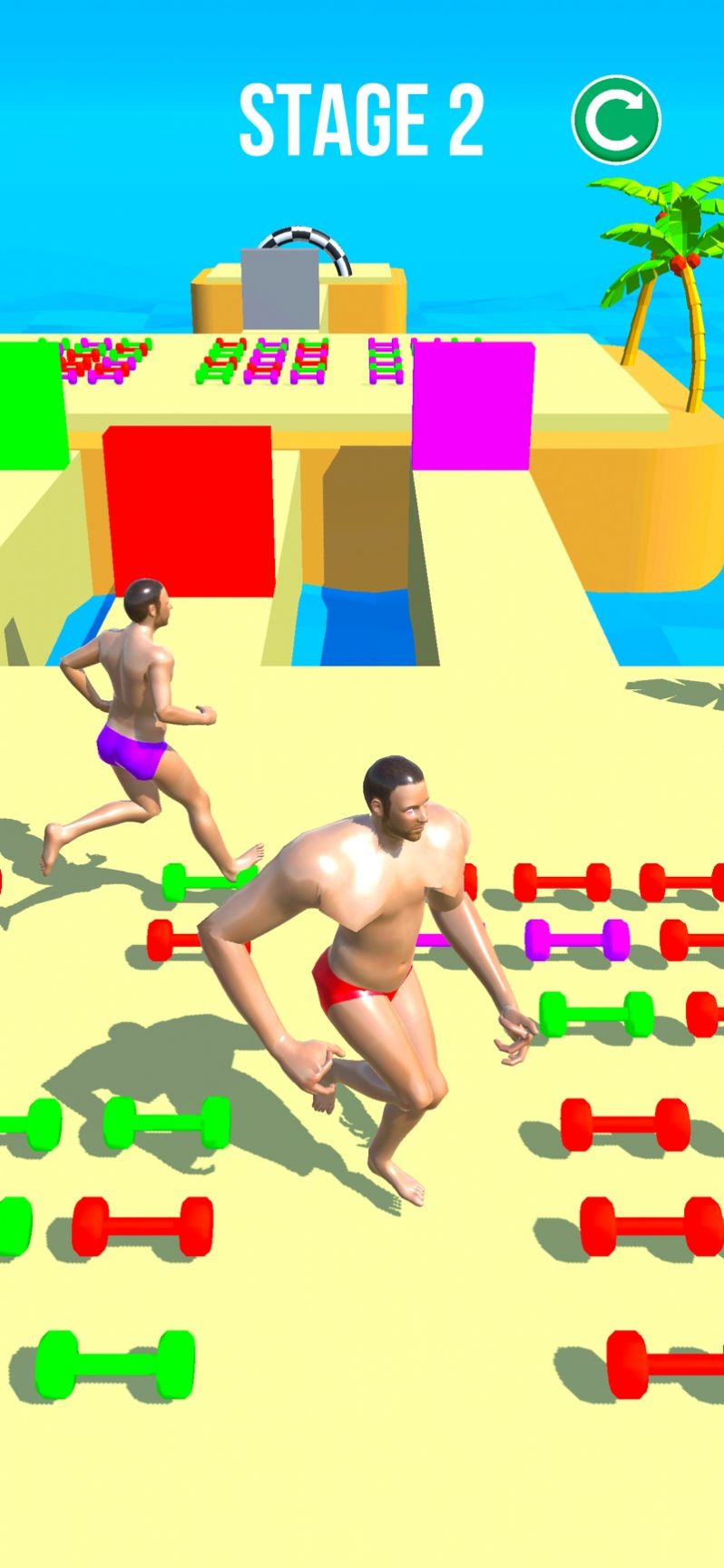 肌肉男的推物竞赛3D截图(3)