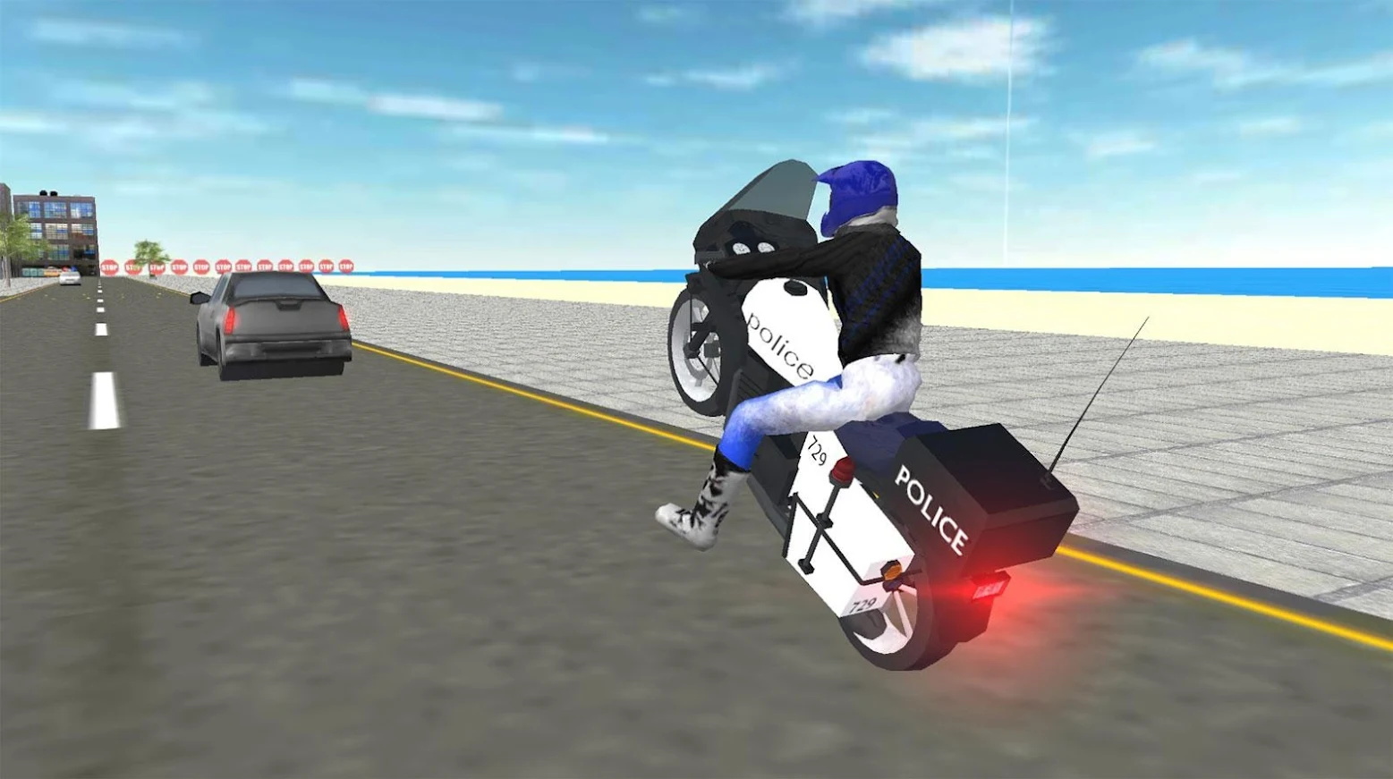 真实警察摩托车模拟器截图(4)