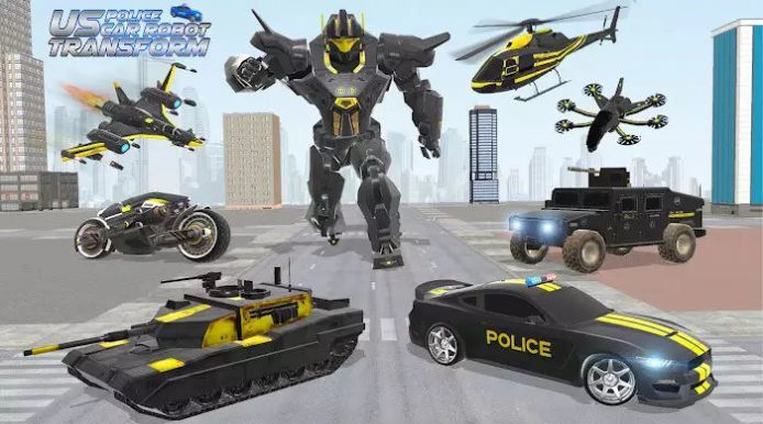 美国警用机器人汽车大战截图(3)