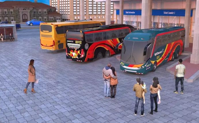 欧洲城市巴士驾驶游戏3D截图(1)