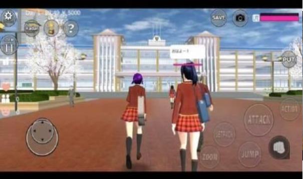 高中动漫女孩3D生活截图(2)