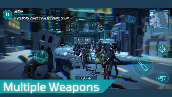 机器人射击僵尸之城截图(2)