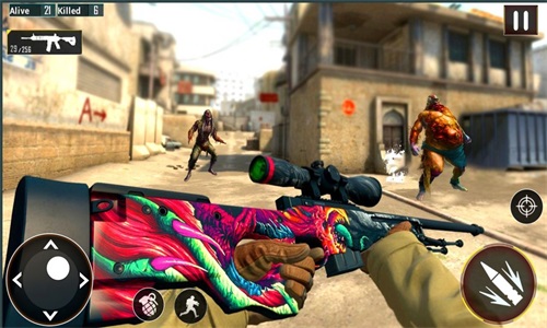 城市僵尸生存狙击射击截图(4)