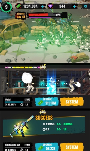 僵尸生存射击战争截图(1)