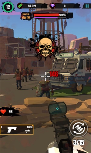 僵尸生存射击战争截图(2)