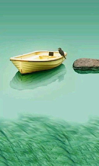 深海孤舟绿豆动态壁纸截图(1)