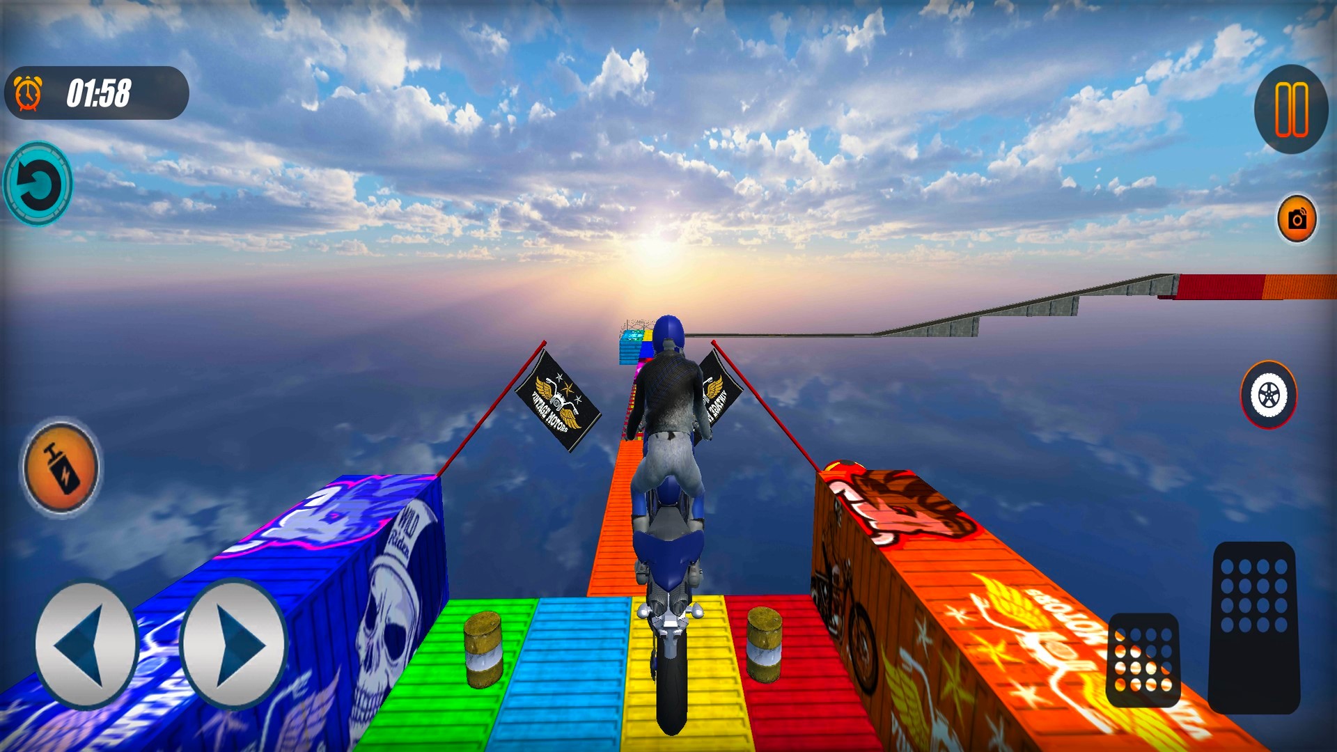 疯狂摩托车大作战截图(1)