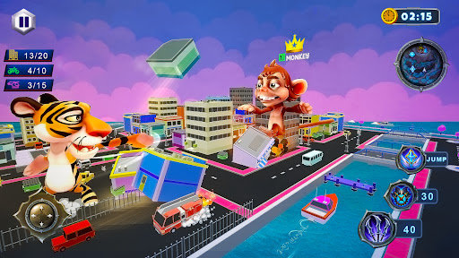 动物疯狂城市粉碎截图(3)