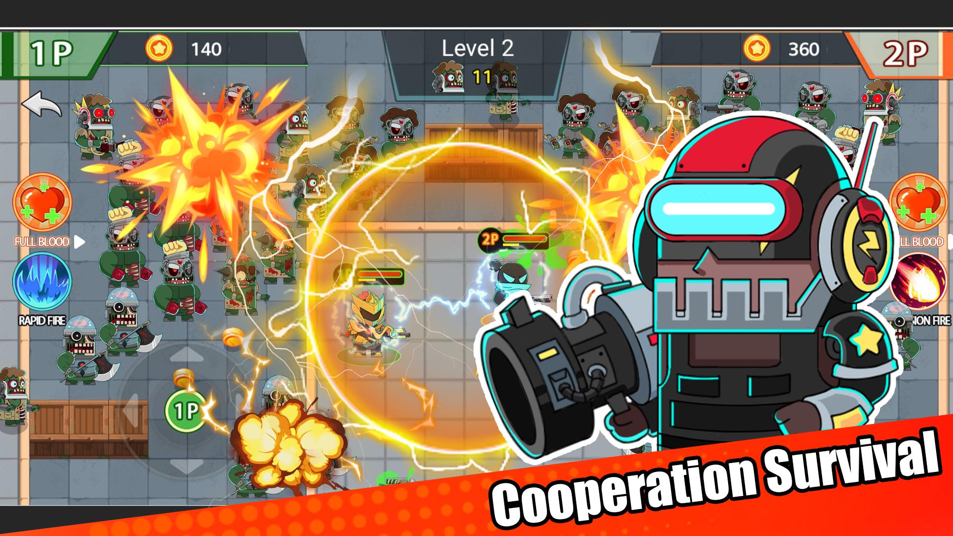 双人双枪僵尸战争截图(4)