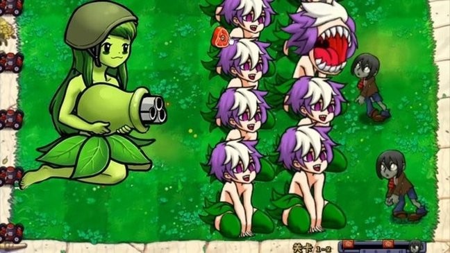 植物大战僵尸娘化版内置菜单版截图(2)