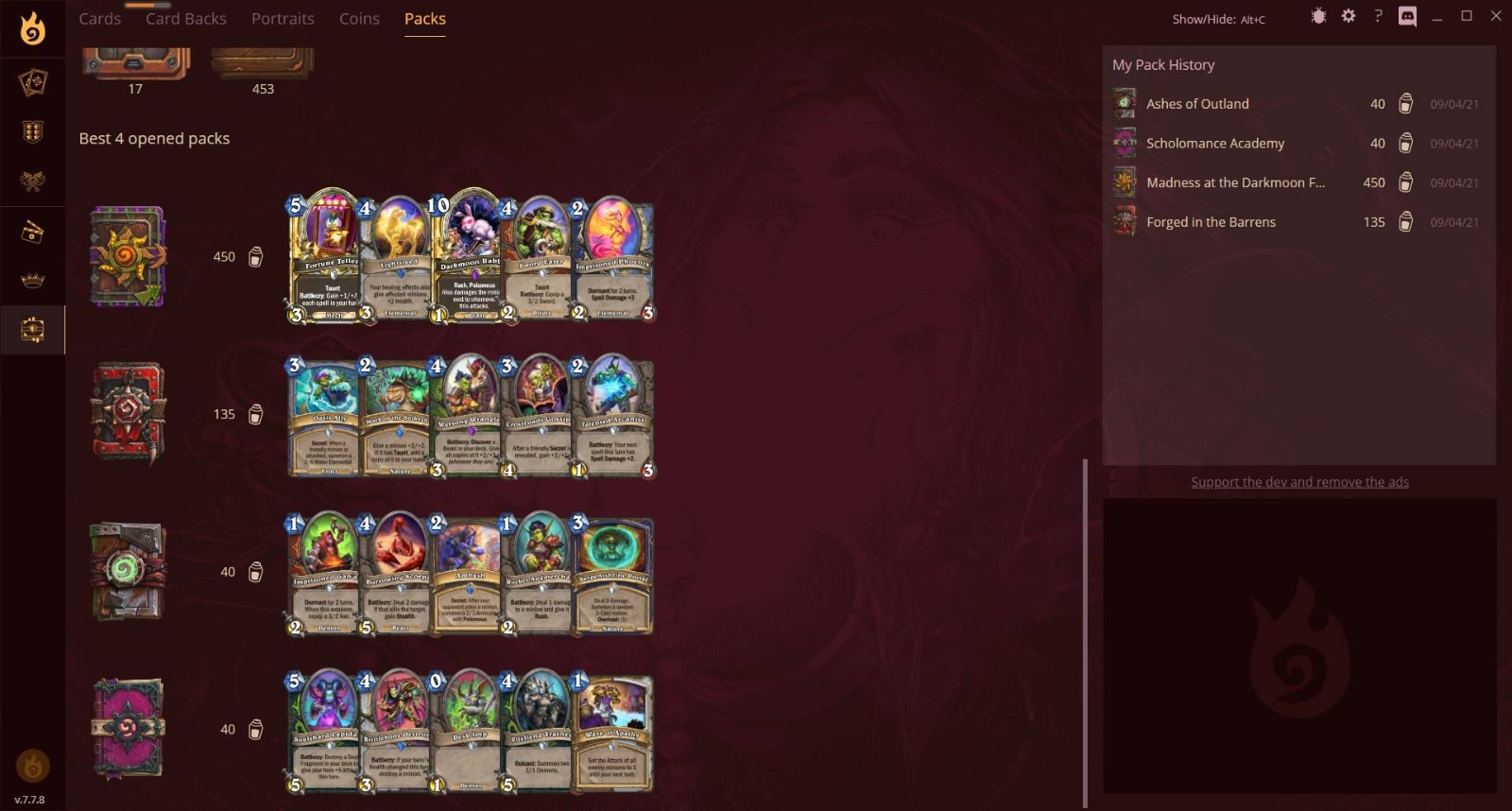 炉石传说记牌器截图(1)