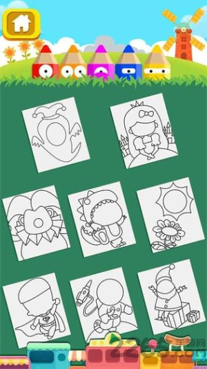宝宝益智填色涂色书截图(3)