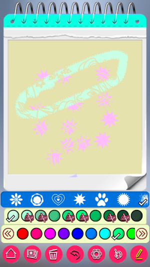 冰雪公主着色簿截图(2)