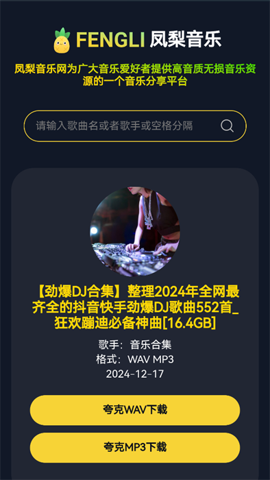 凤梨音乐截图(2)