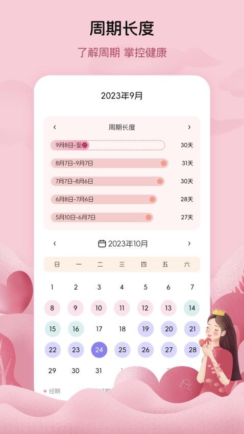 月经例假记录截图(3)