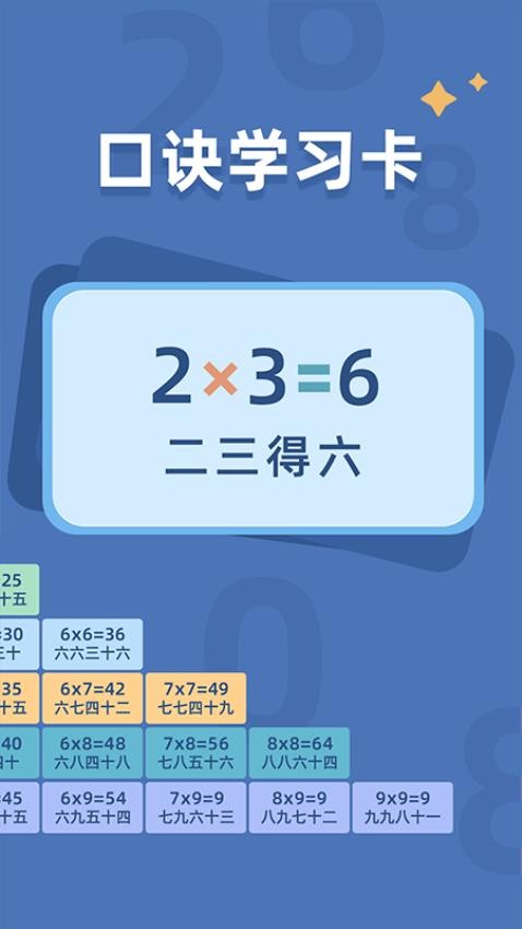 乘法口诀练习截图(5)