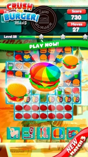 粉碎汉堡豪华三消截图(4)