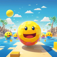 笑脸球滚动冲刺