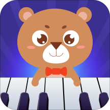 亲亲熊学弹琴