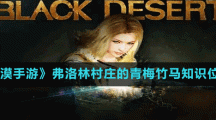 《黑色沙漠手游》弗洛林村庄的青梅竹马知识位置介绍