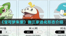 《宝可梦朱紫》御三家进化形态介绍