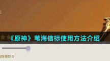《原神》苇海信标使用方法介绍