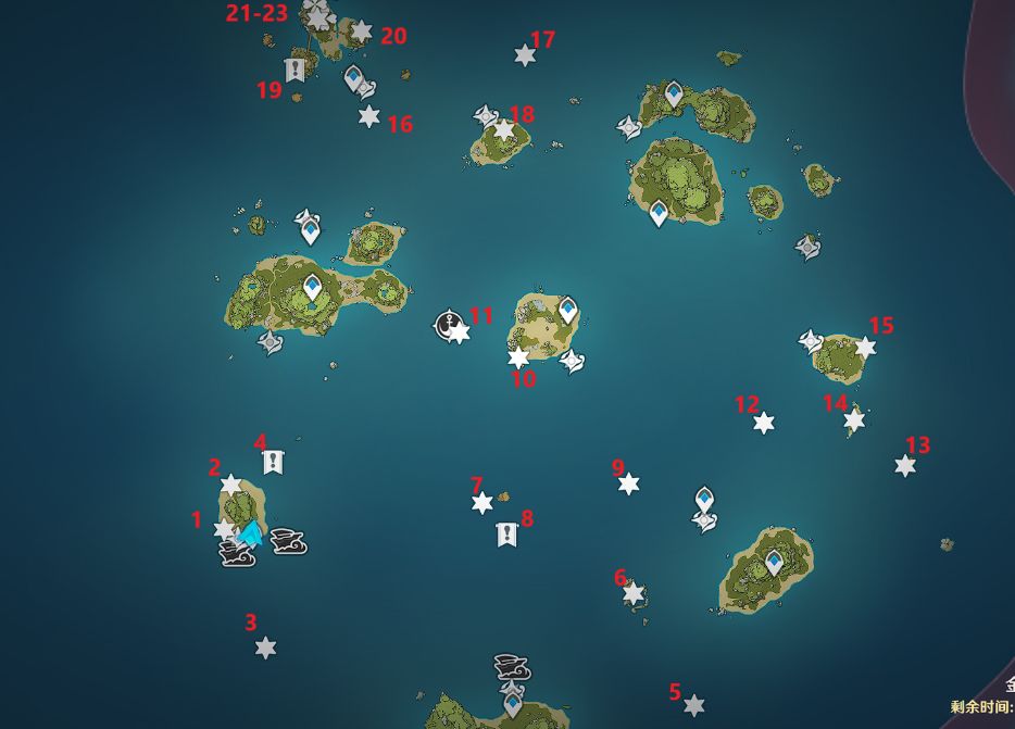 《原神》2.8第一阶段海岛宝箱位置分布分享