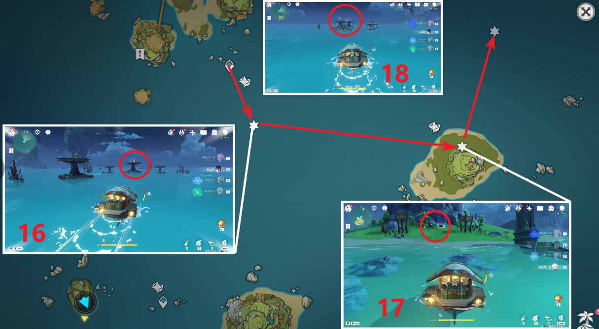 《原神》2.8第一阶段海岛宝箱位置分布分享